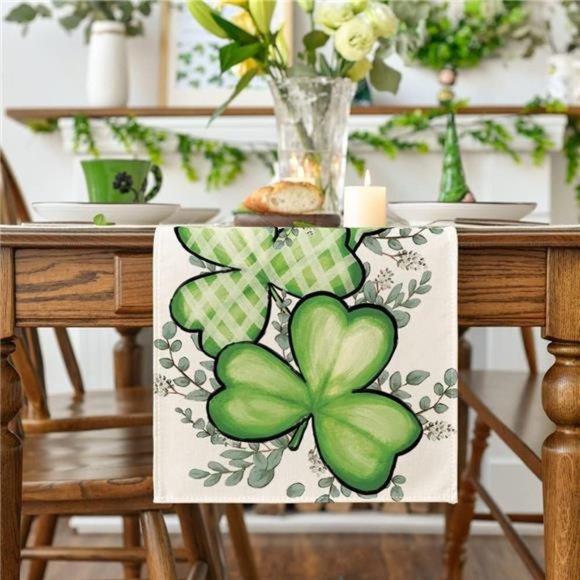 St.Patrick's Day Table Runner  |  Dining Table Runner for Home Decor 13x72 Inch - Picture 1 of 6
